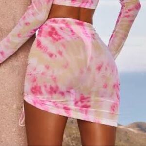 Oh Polly Pink and Yellow swim cover up